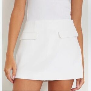 Grey lab Stylish White Mini Skirt